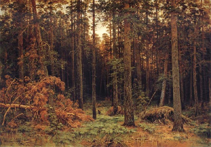 Ivan Shishkin Pine tree china oil painting image